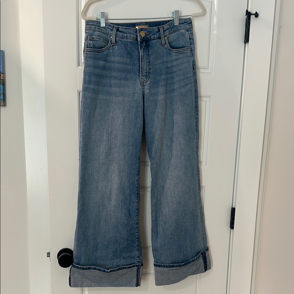 Women's KUT Blue Wide-Leg Jeans